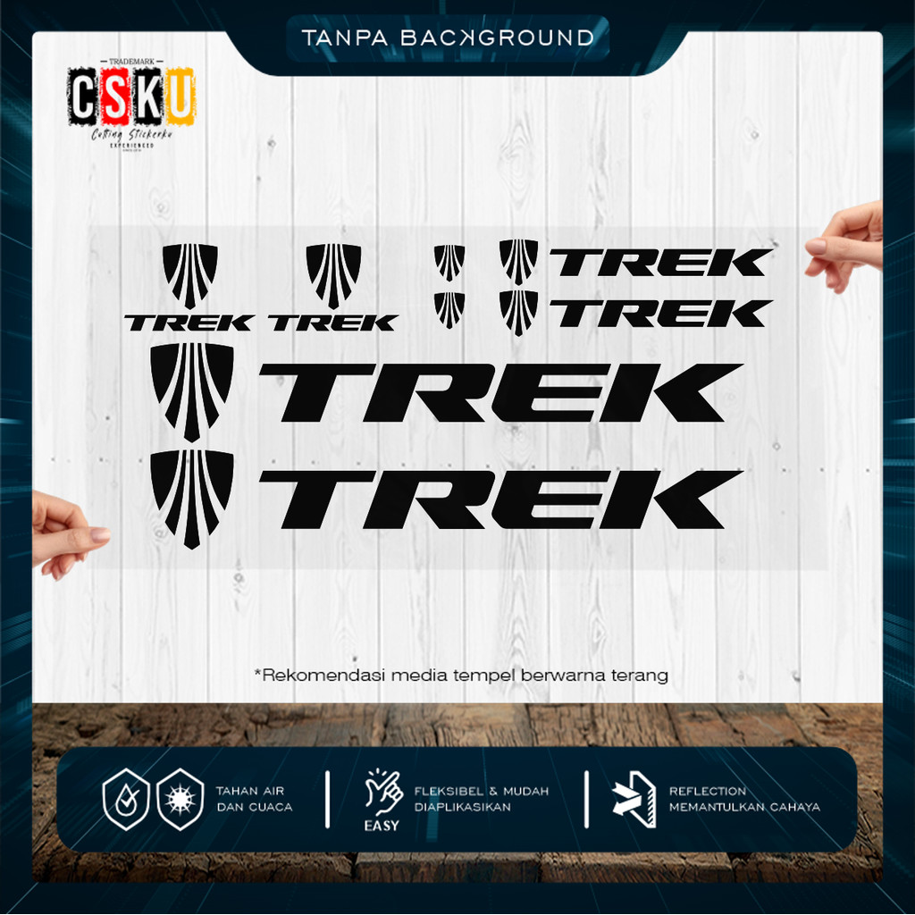 Cutting Stiker Trek Variasi Sepeda Sticker Frame Aksesoris Body Style Lipat Keren Decal Striping Bik