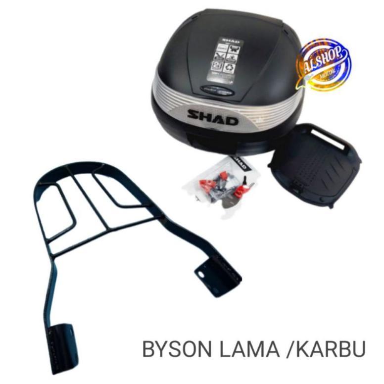 PAKETAN BOX SHAD SH29 SH 29 DAN BREKET BOX MOTOR YAMAHA BYSON NEW BYSON OLD BYSON