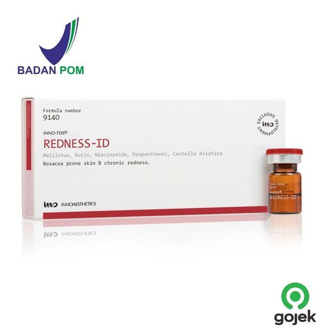 Inno-TDS Redness ID Serum Meso Dermapen Rosacea Iritasi Wajah Kulit Sensitif Kemerahan