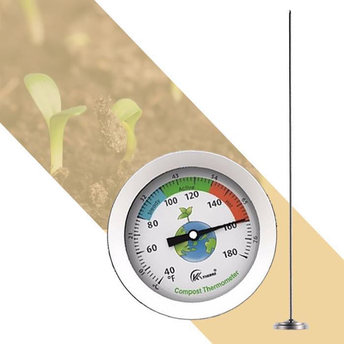 TERBARU 50cm Thermometer Suhu Tanah Compost Soil Thermometer Thermometer Suhu Tanah Termometer Tanah