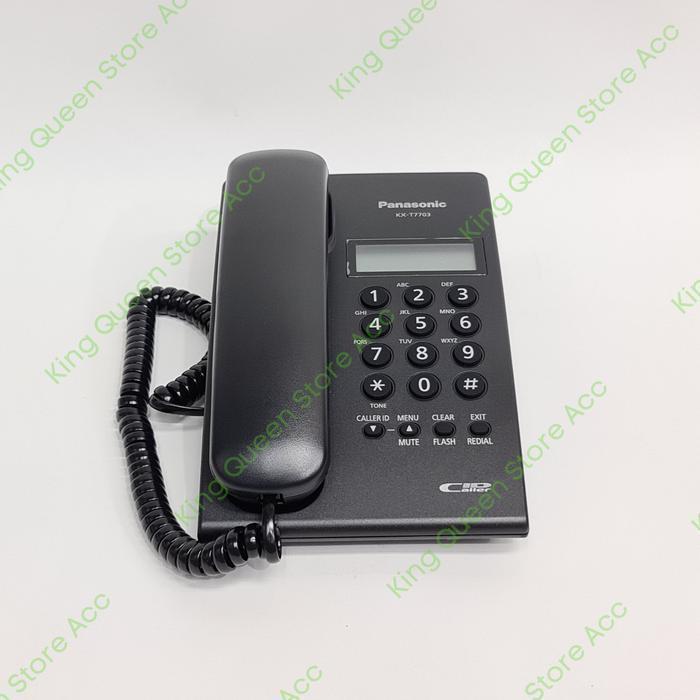 Telepon Kabel Panasonic KX-T7703X Telepon Panasonic KX-T7703 - Hitam