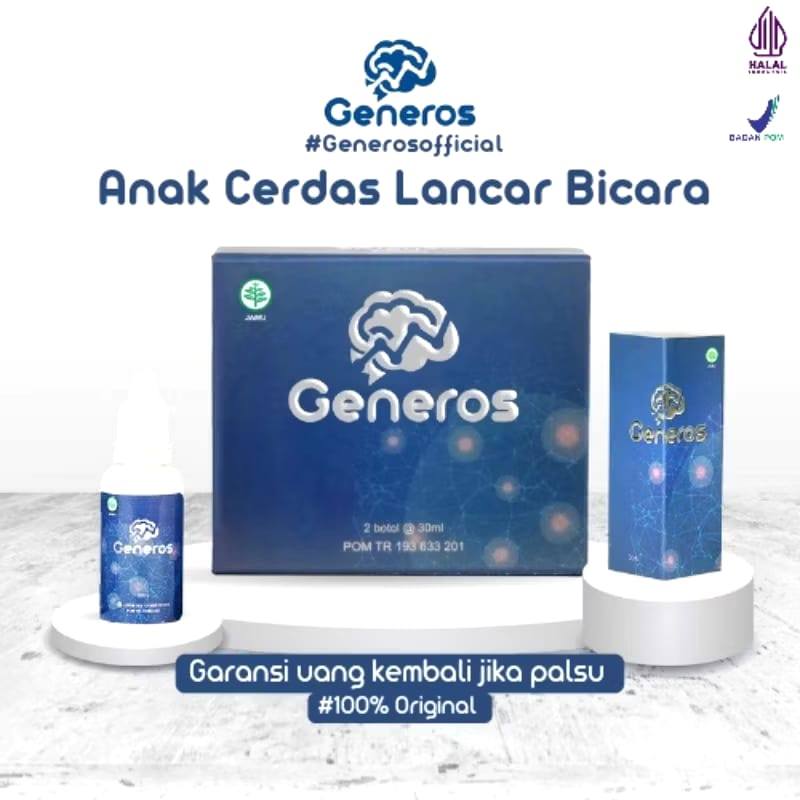 GENEROS MULTIVITAMIN || NUTRISI TERBAIK UNTUK OTAK ANAK || LANCAR BICARA SPEECH DELAY & AUTIS MULTIV