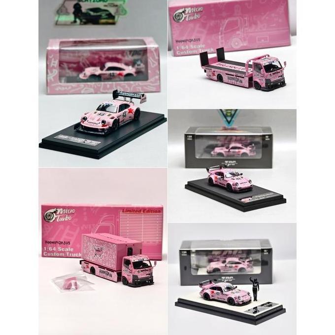 Tpc Micro Turbo Truck Rsr Rwb 911 Ken Block #43 Hoonipigasus Monster Hoonipig Pink Series Limited Ed