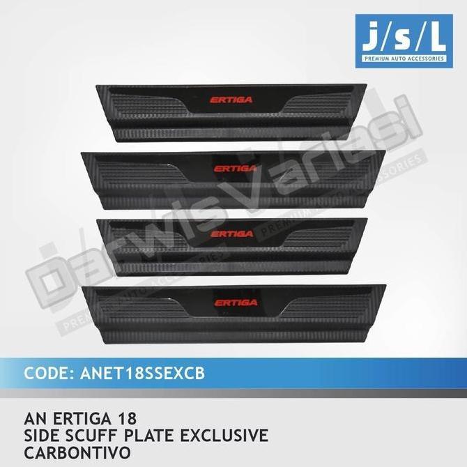 Sillplate Samping Side Scuff Plate Ertiga 18 2021 Exclusive Carbon Jsl Harga Spesial