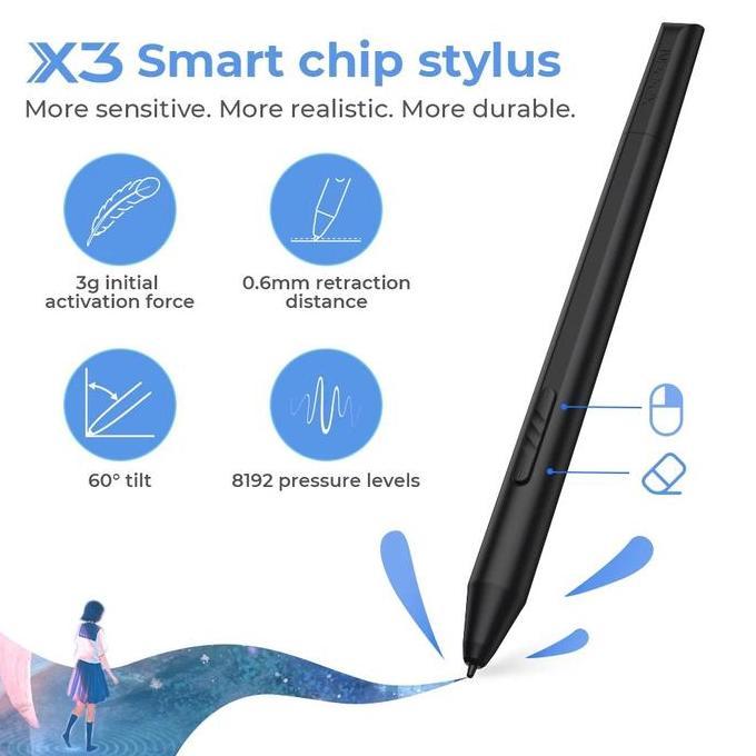XPPen Artist 12 2nd Gen 11.9inch Graphic Drawing Tablet Display 8 Express Keys Terlaris