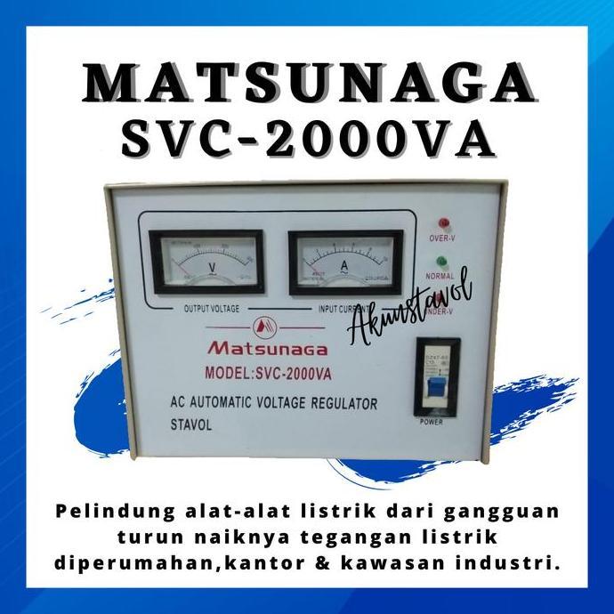 promo Stavolt Matsunaga SVC-2000VA - Stabilizer Listrik Matsunaga 2000 watt terlaris
