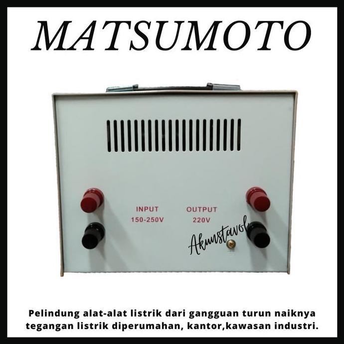 Stavolt Matsumoto 10000N Single Phase - Stabilizer Listrik 10000watt Terlaris