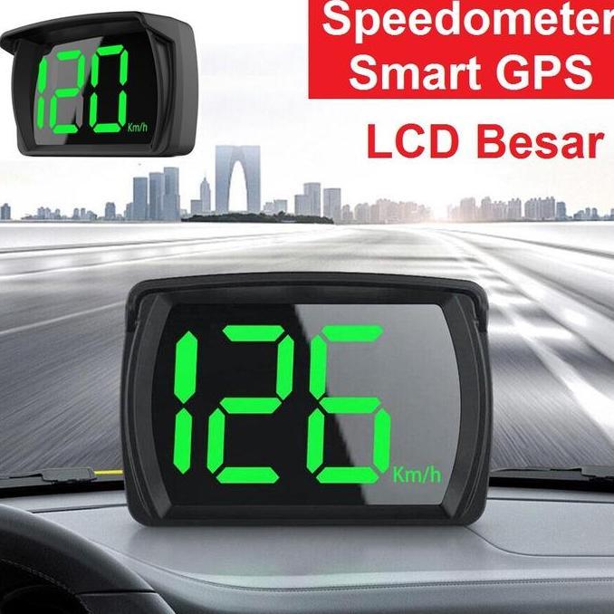 Speedometer Mobil Digital Speedometer GPS Digital KM/H dengan Tampilan Huruf Besar LED untuk Mobil T