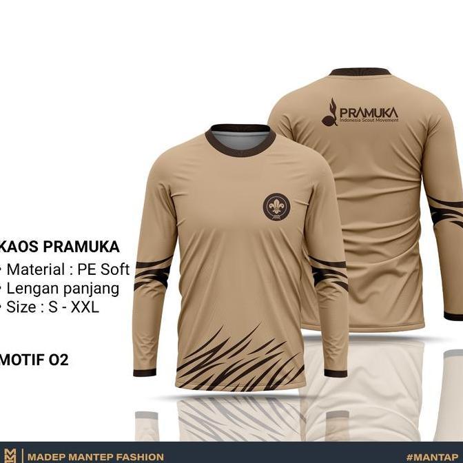 Best- Kaos PRAMUKA Lengan Panjang Terbaru Kaos Kegiatan PRAMUKA Kaos Pembina Pramuka - KAOS PHH PRAM