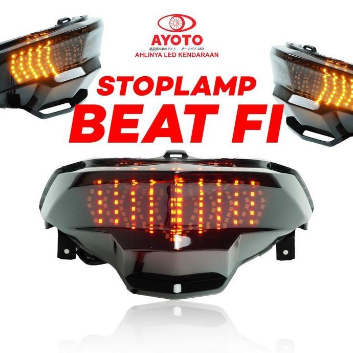 (LIVE) AYOTO Stoplamp Full Set Running Motor Vario Beat FI/ESP & Deluxe LED Kualitas Tinggi Plug and