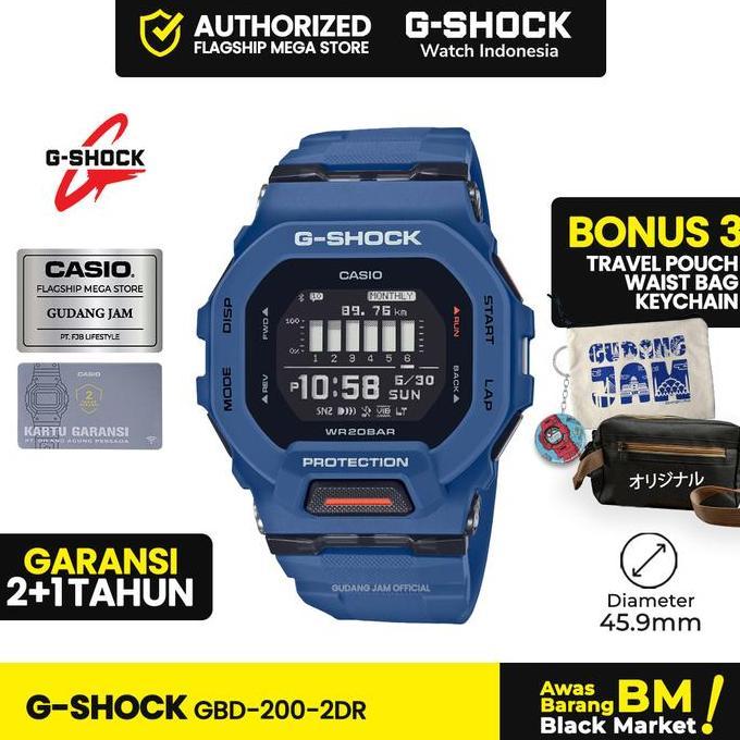 New- G-Shock Gshock Gbd-200-2Dr Gbd-200-2D Gbd-200 Gbd200 Gbd 200