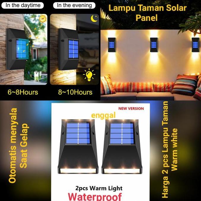 lampu taman outdoor solar power Otomatis waterproof lampu surya panel