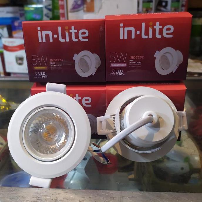 Lampu Downlight Spotlight Inlite LED 5 Watt INDC 232