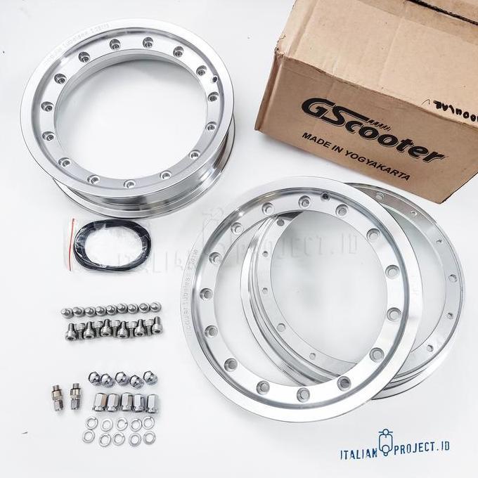 Super Murah, Velg Tubeless Modular Gscooter R10 Vespa Pts Et3 Ss90 Sprint Px Series