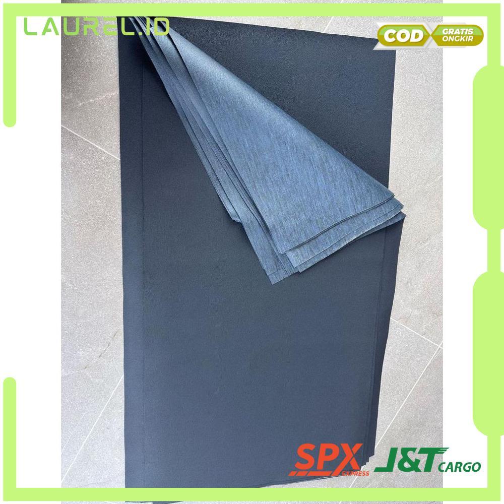 Kulit jok polos sarung Jok Motor Amplas / pasir ROAD RACE kain kulit jok motor polos amplas hitam mo