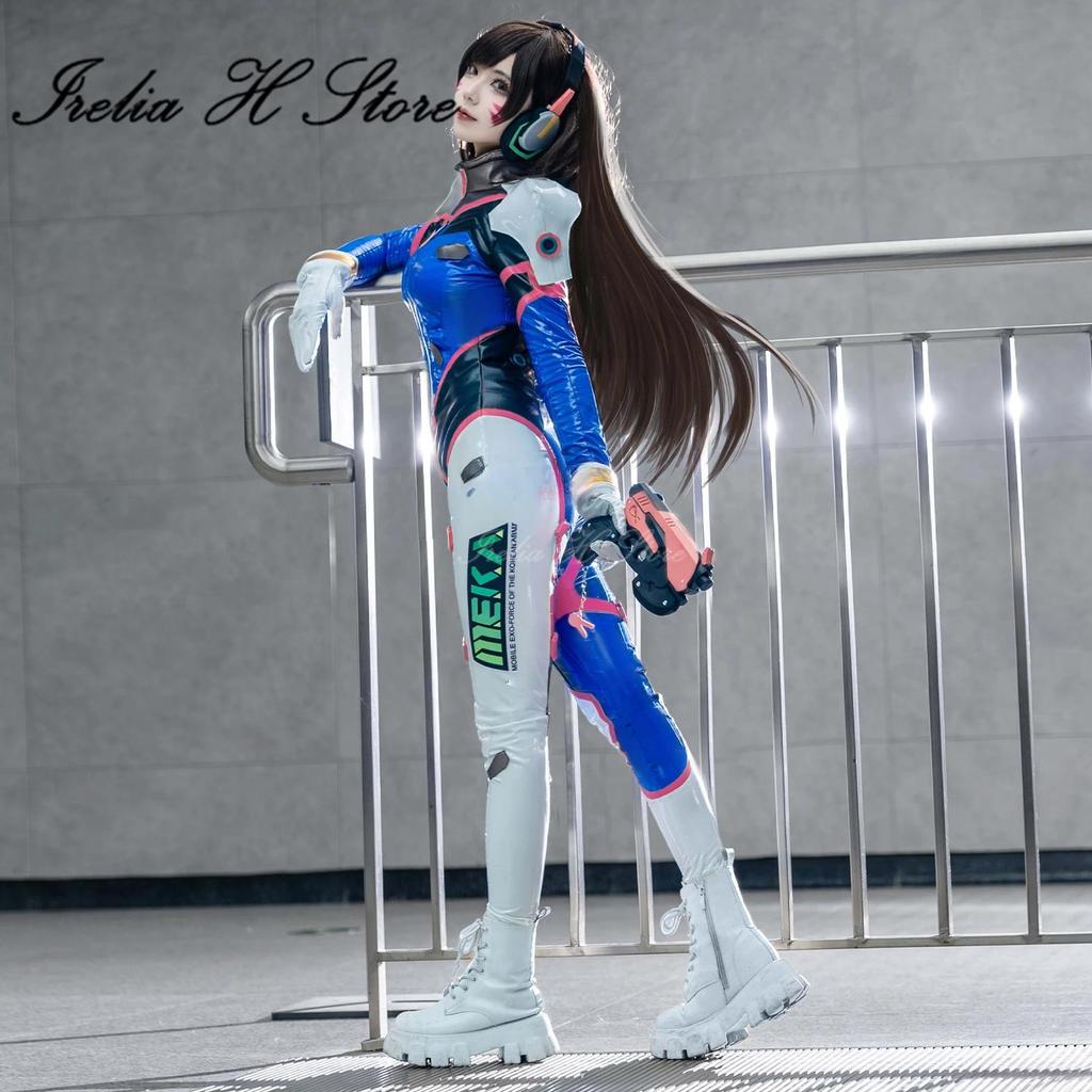 instock Irelia H DVA Cosplay Costume women dva jumpsuit classical skin Song Hana Game anime costumes