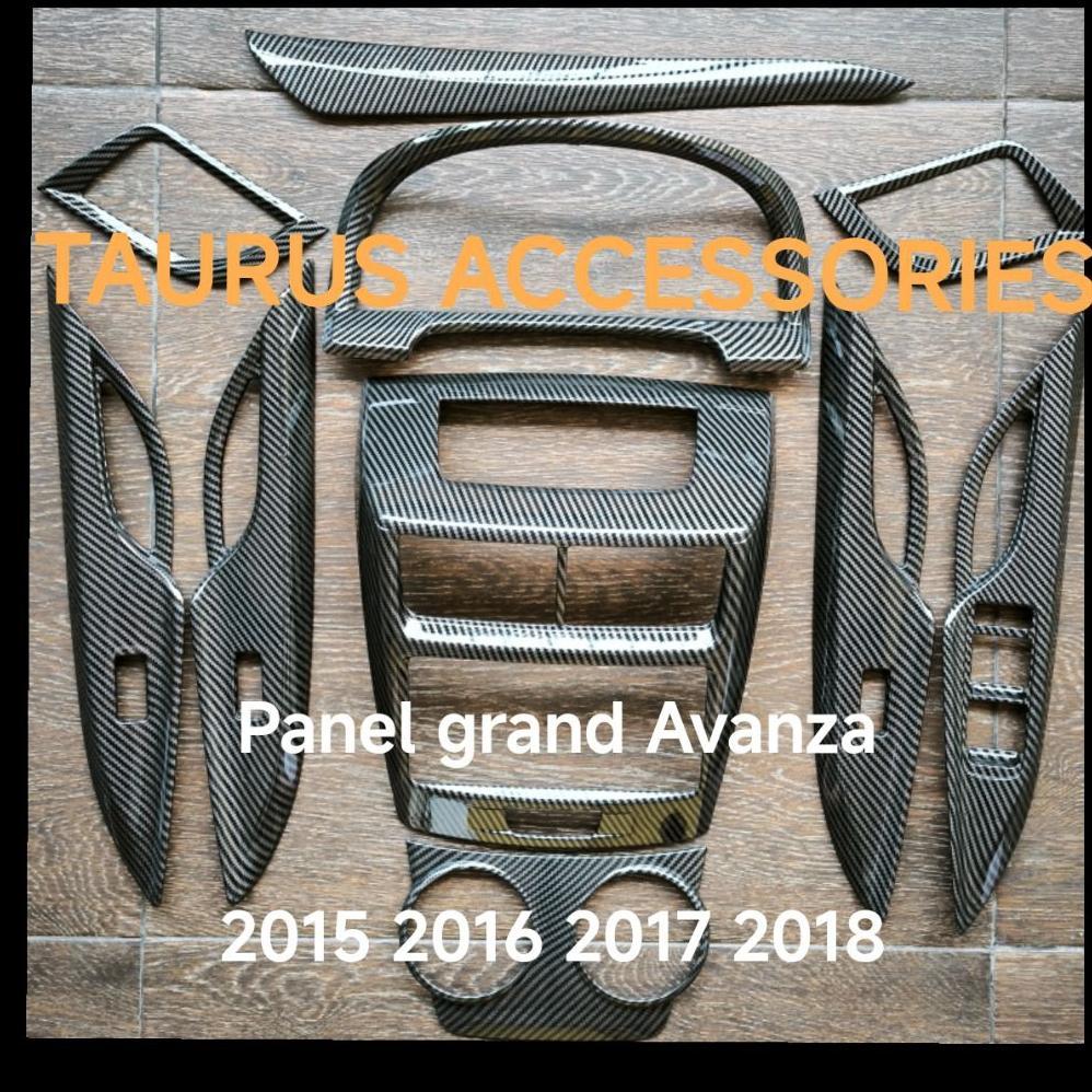 cover tempel Panel Dashboard/Interior grand Avanza / great Xenia 2015 2016/2017/2018 Motif Kayu wood