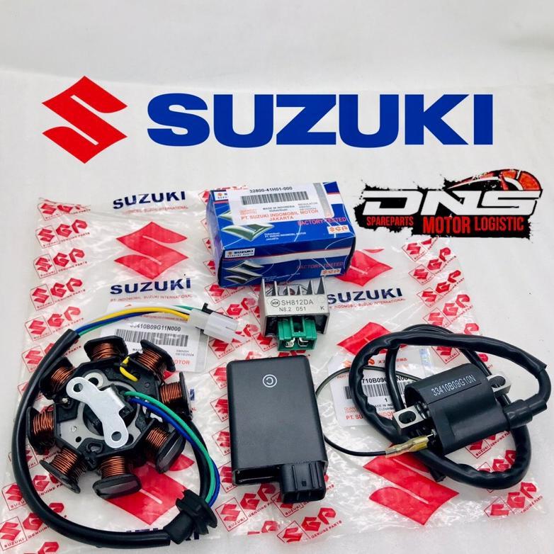 PAKET PENGAPIAN 4 ITEM(spul+cdi+kiprok+coil)SUZUKI SMASH 110 OLD SMASH 110 NEW ORIGINAL SGP