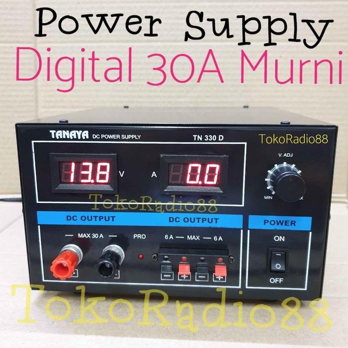Promo POWER SUPPLY DIGITAL 30 Ampere , model TN-330D. Diskon