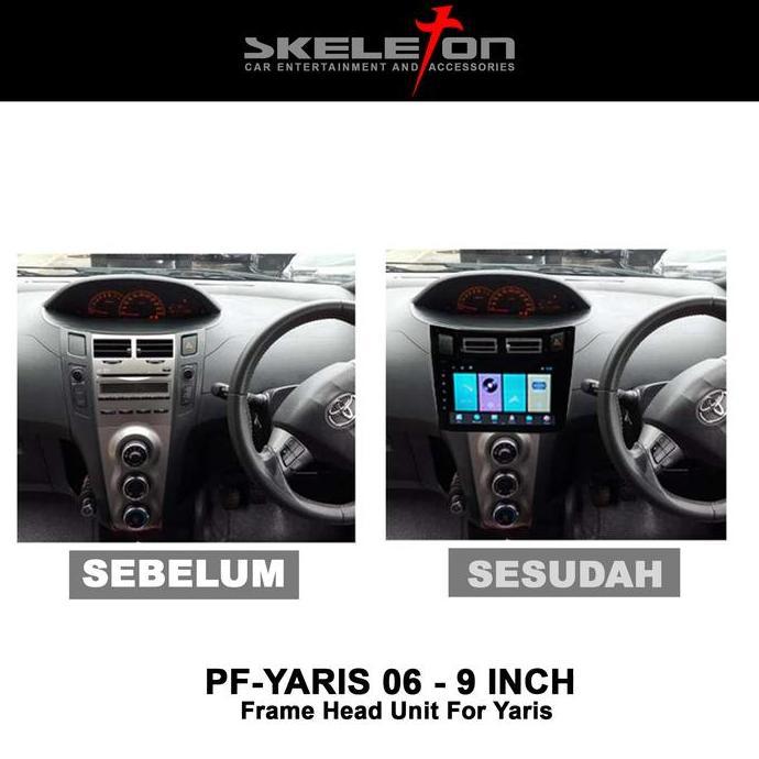Frame Head Unit Android Toyota Yaris Skeleton RESTOCK