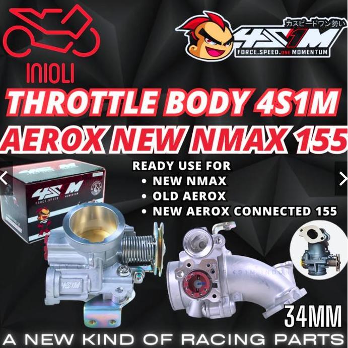 THROTTLE BODY TB 4S1M AEROX 155 NEW NMAX AEROX CONNECTED VVA 155 OLD AEROX B65 B8R NEW N-MAX N MAX 3