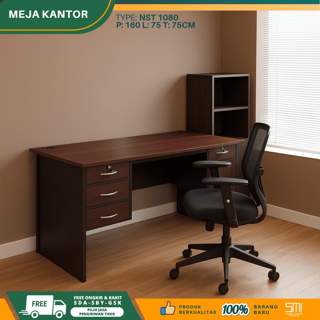 Meja Kerja 160Cm Nst 1080 / Meja Komputer Meja Belajar Meja Kantor Meja Tulis Meja Minimalis