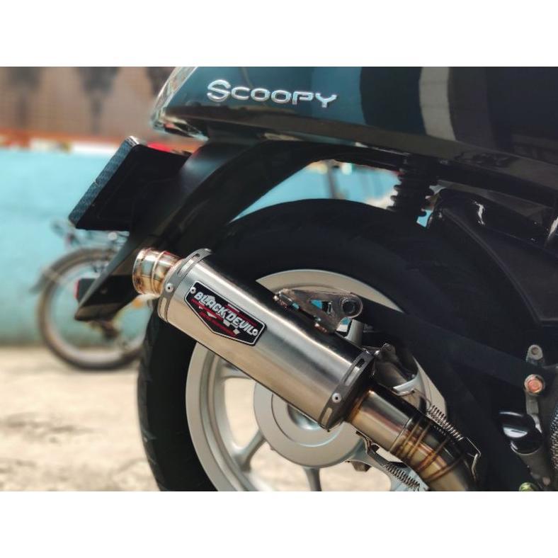 Knalpot Black Devil Honda scoopy beat mio xeon - Black Devil R2 Seca trioval