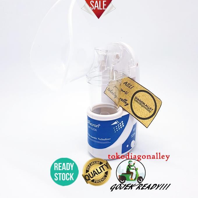 Nebulizer Portabel Murah Omicron Terapi Bantu Pernafasan Uap Nebul Nebuliser Paru Asma Pilek