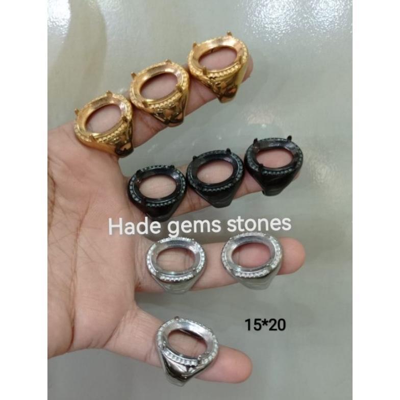Cute- Ring Emban Titanium Model Gigi Dim 15X20