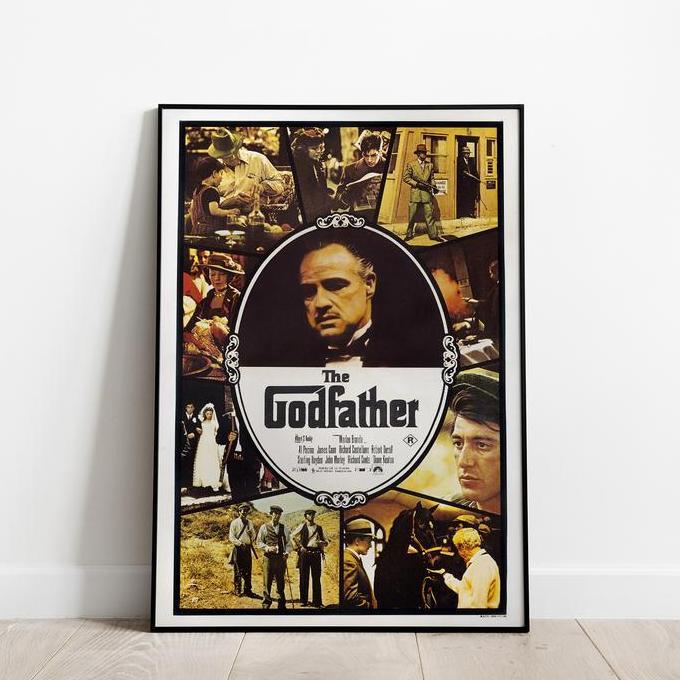 Poster Film The Godfather Frame Blok