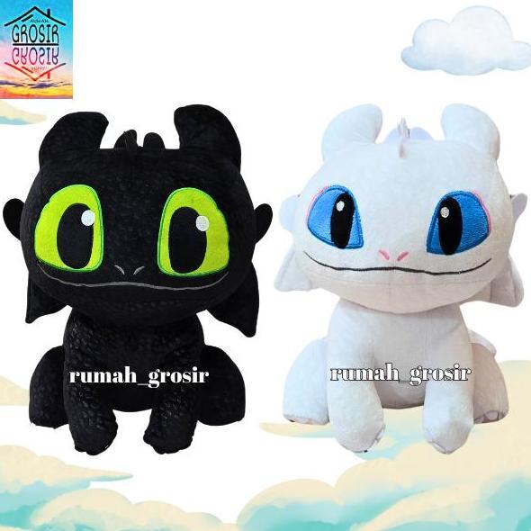Boneka Toothless Night Fury Dragon Naga Boneka Dolls SAR