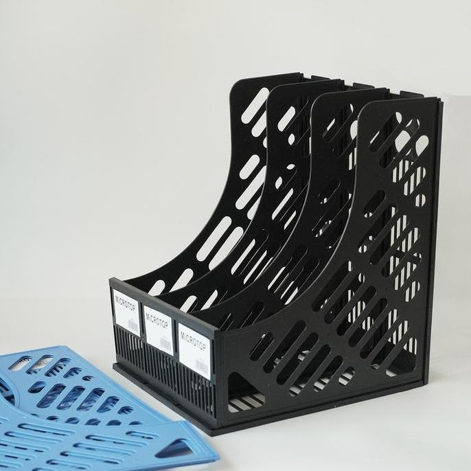 Orga- Bos Box File Plastik 3Susun/Box Keranjang/Dokumen/Book Organizer/Rak