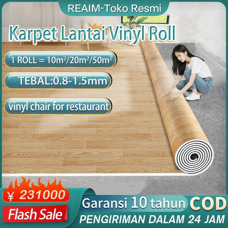 Karpet Lantai Vinyl Roll Aesthetic Gulungan Motif Kayu 1Roll 20M Tebal 1.5 Mm Ukuran 2 X 10Meter Dec