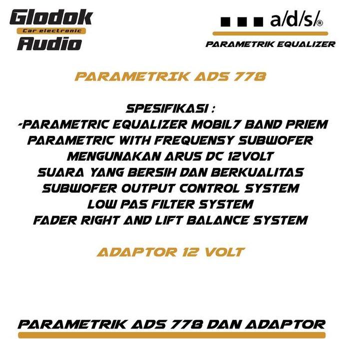 Volk- Ads Ad 778 Eq Parametrik Equalizer / Priem 7 Band Surround Sound Adaptor