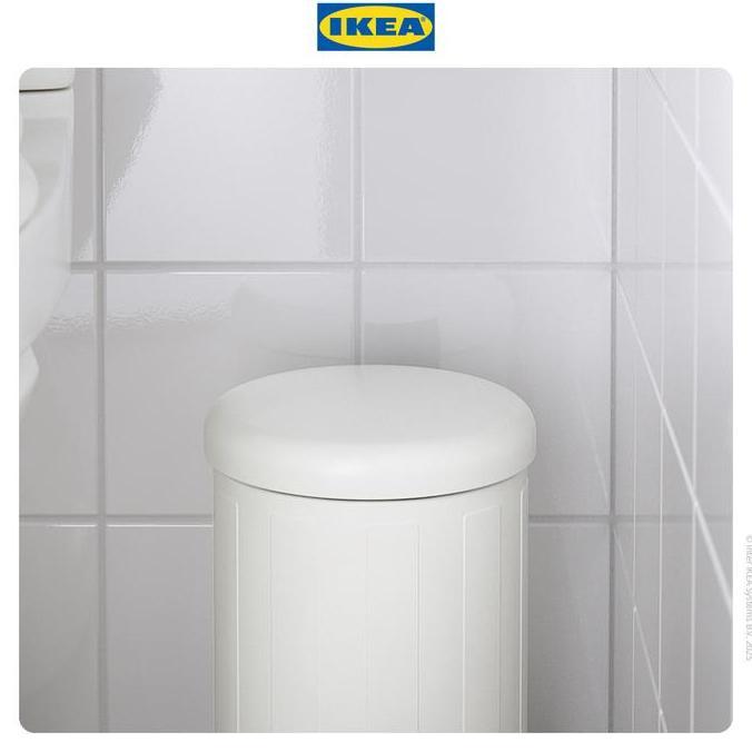Sale Ikea Toftan Tempat Sampah Minimalis Putih 4L Plastik