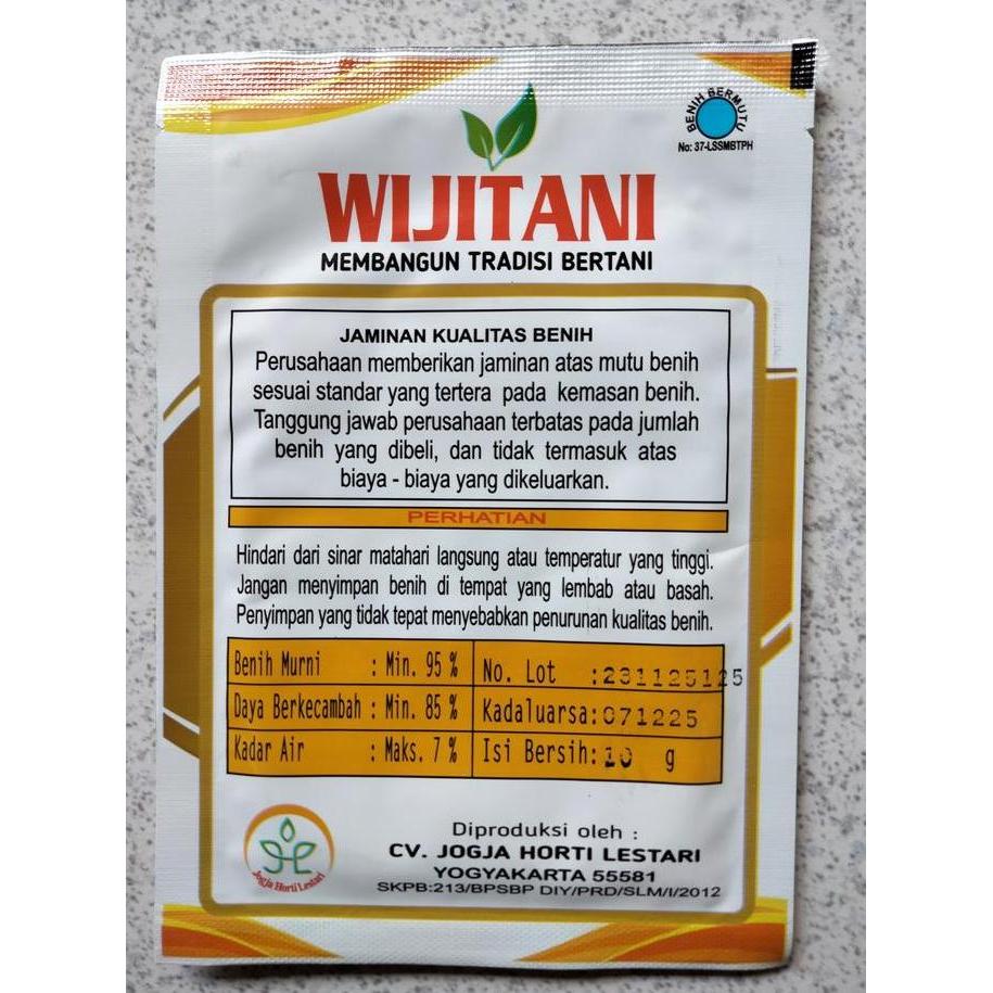Grdn- Benih Cabe Rawit Hijau Rengganis Kemasan 10 Gram Cap Wijitani - Bibit Cabai Rawit Ijo Renggani