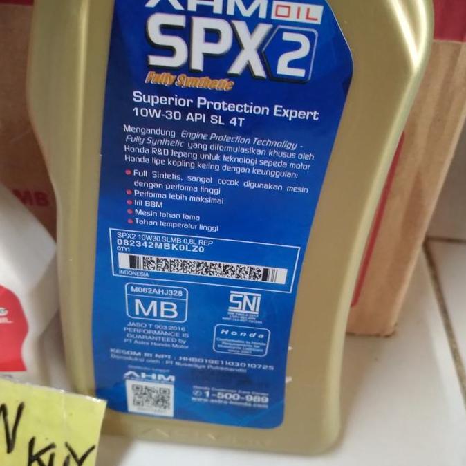 Hiww- Paket Oli Spx 2 Matic Oli Gardan Ahm Untuk Motor Matic Honda Beat Vario