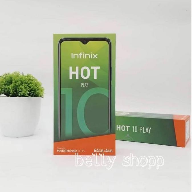 Terlaris Infinix Hot 10 Play 4/64Gb Ram 4 64 Gb