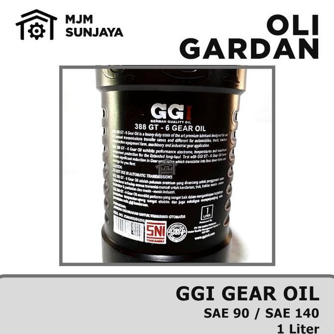 Hiww- Ggi Gear Oil Sae 90 140 1Liter Oli Gardan Transmisi Manual Persneling Mobil 1 Liter Sae90 Sae1