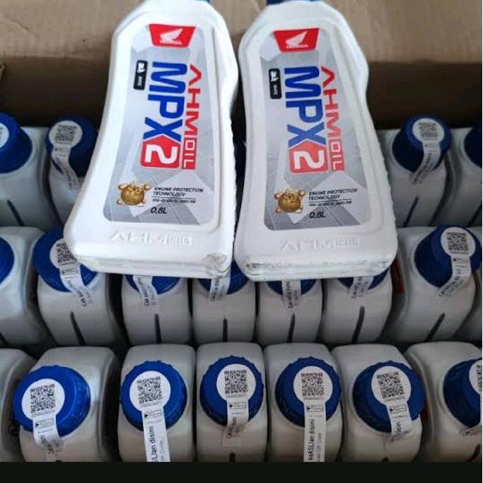 Hiww- Harga 2 (Dua) Pcs Oli Motor Matic Mpx2 Ori 800Ml 10W-30 Khusus Honda Matic Vario Beat Scoopy D