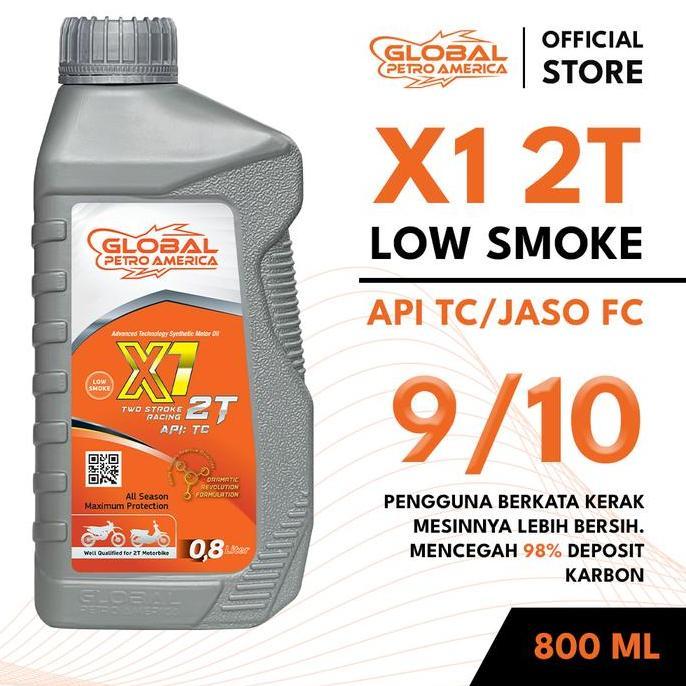 Hiww- Gpa X1 2T Api Tc Low-Smoke Untuk Oli Samping Mesin 2-Stroke