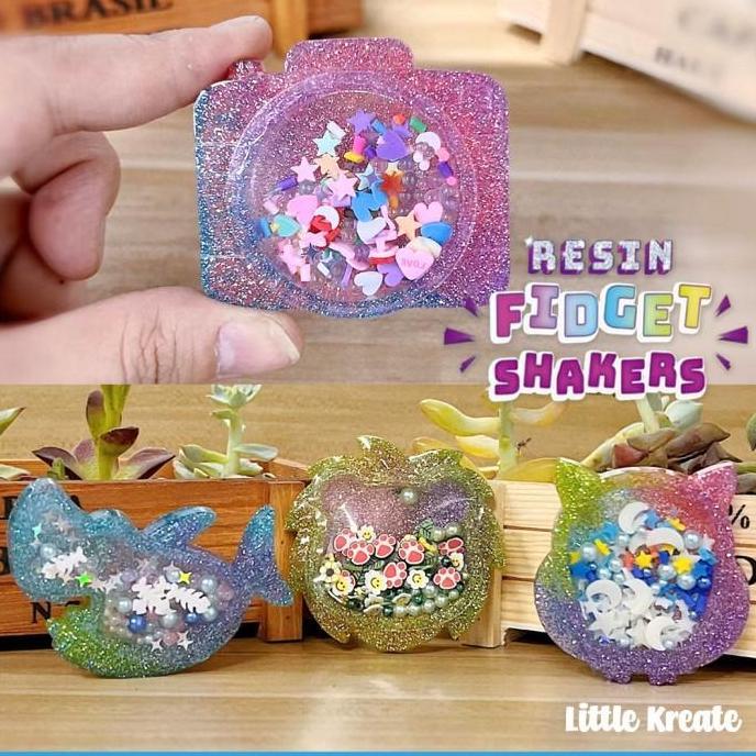 Toypuy- Mainan Diy Resin Fidget Shaker / Mainan Edukasi / Kerajinan Tangan