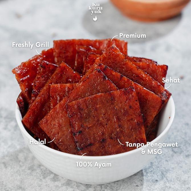 [PREMIUM] Dendeng Kukuruyuk - Dendeng Ayam Kotak 500 gram | Dendeng Ayam Kukuruyuk Kotak |Dendeng Ay