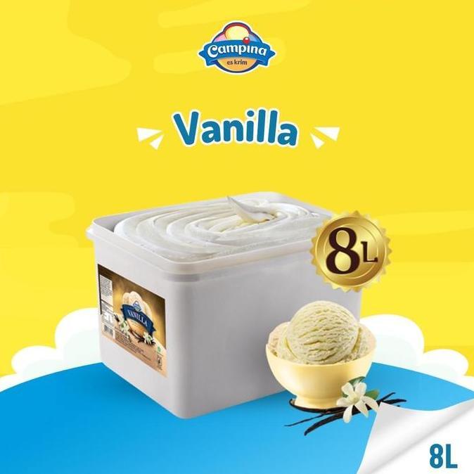 Campina 8 Liter Vanilla - Es Krim