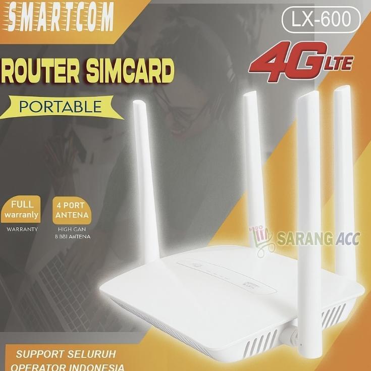 < SMARTCOM > Wifi Wireless Router 4G LTE CPE Smartcom LX600 150Mbps SIMCARD Modem wifi Hotspot