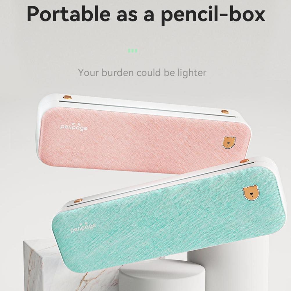 PERIPAGE Printer A4 203 Dpi Mini Printer Resi Thermal Bluetooth