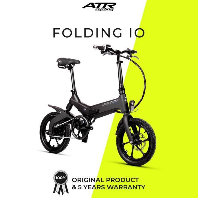 Terlaris Sepeda E-Bike 16" United Folding Io (9) Bk