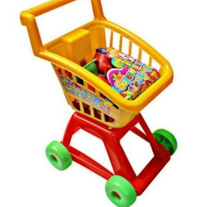 Expert- Mainan anak troli masakan - mainan troli - keranjang masakan troli