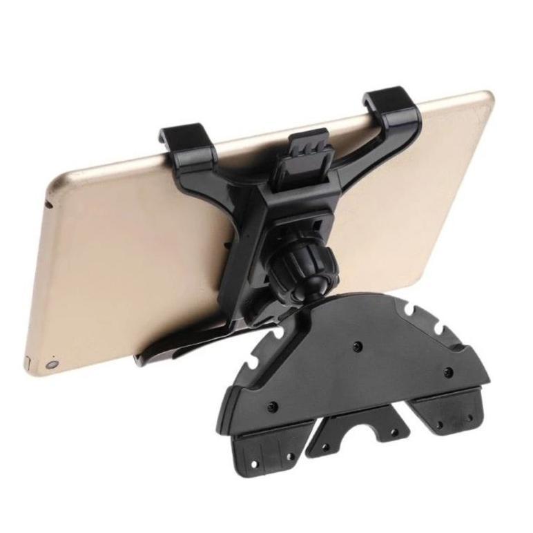 Holder Tablet Mobil Car CD Slot Mount Holder Ipad Holder Handphone GPS Mobil Ukuran 7-11 inch
