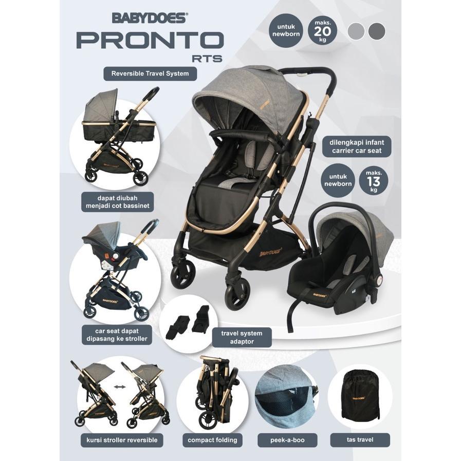Strollers Carseat Babydoes Pronto RTS | Babydoes Pronto Reversible Travel System